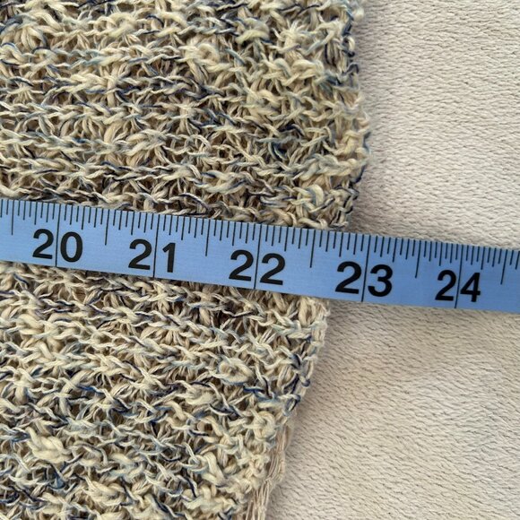 POOF Knit and Crochet Grey Blue and Cream Long Sleeved Top - Picture 4 of 10